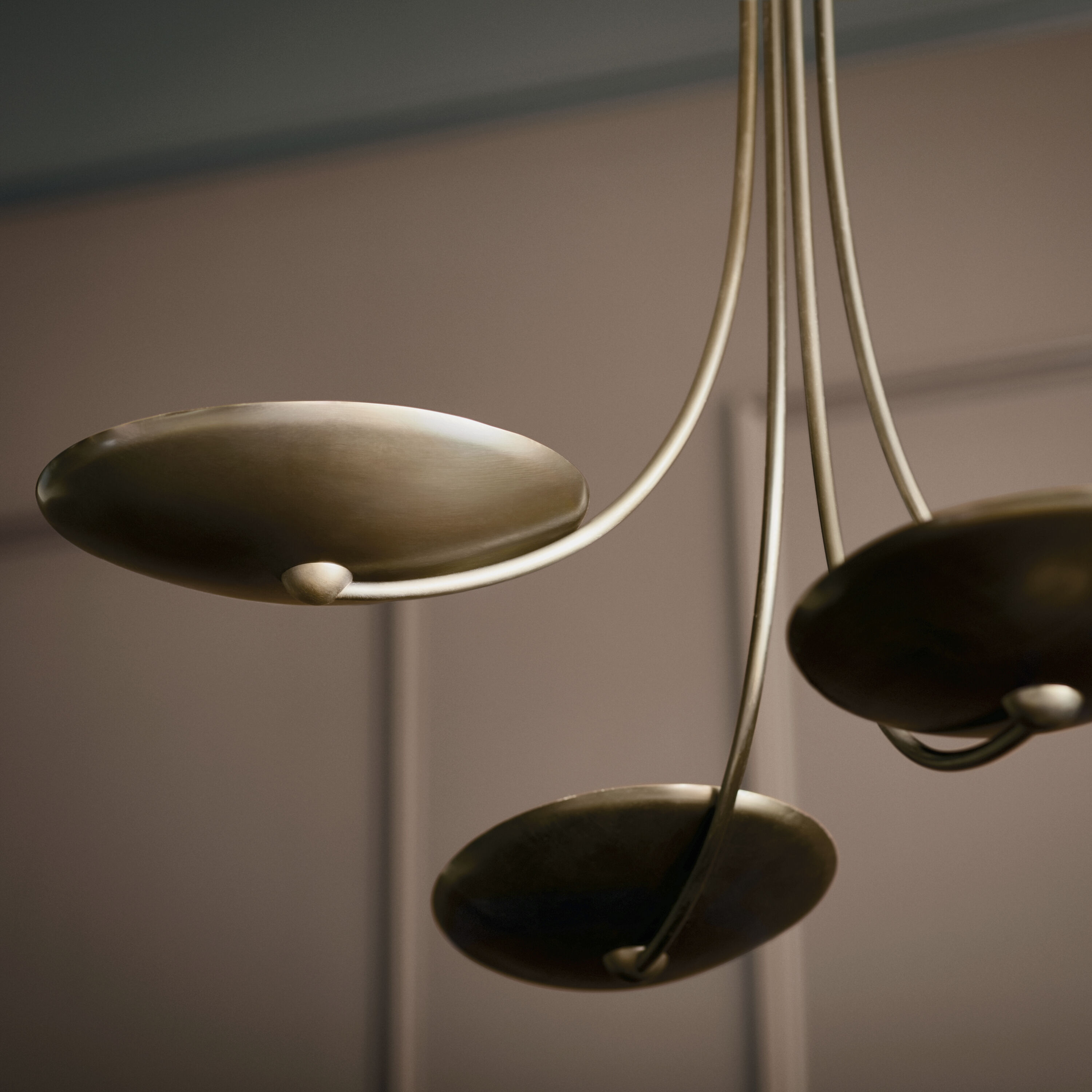 Palmela 4 Light Lacquered Bronze Chandelier Ceiling Light